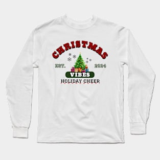 Retro christmas vibes Long Sleeve T-Shirt